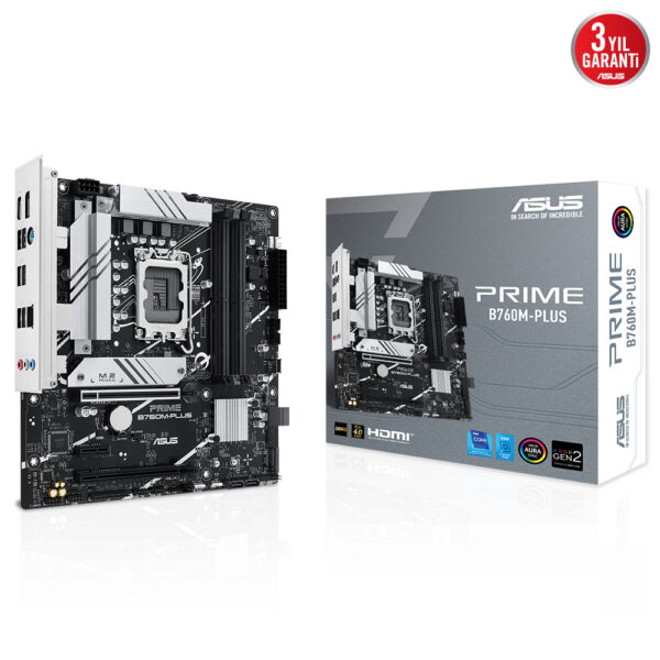 Asus Prime B760m Plus 7200mhzoc Ddr5 Soket Lga1700 M 2 Hdmi Dp Matx Anakart Y2