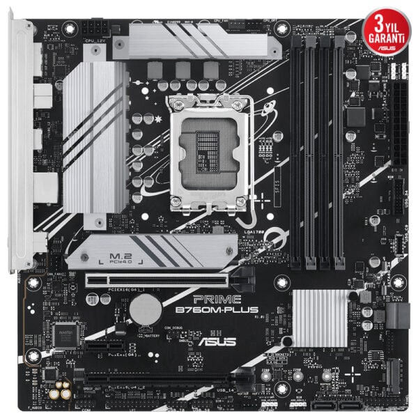 Asus Prime B760m Plus 7200mhzoc Ddr5 Soket Lga1700 M 2 Hdmi Dp Matx Anakart Y3