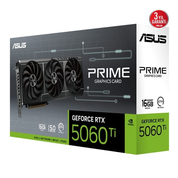 Asus Prime Geforce Rtx 5060 Ti 16gb Gddr7 128 Bit Dlss 4 Ekran Karti 18