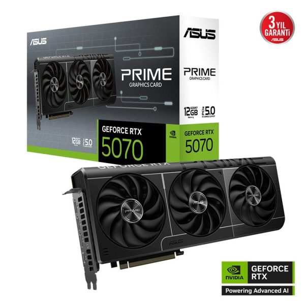 Asus Prime Geforce Rtx 5070 12gb Gddr7 192 Bit Dlss 4 Ekran Karti Yy2