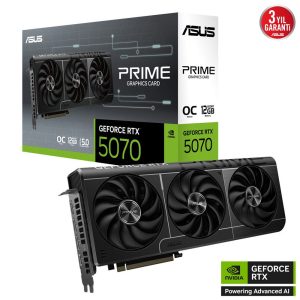 Asus Prime Geforce Rtx 5070 Oc 12gb Gddr7 192 Bit Dlss 4 Ekran Karti Yy2