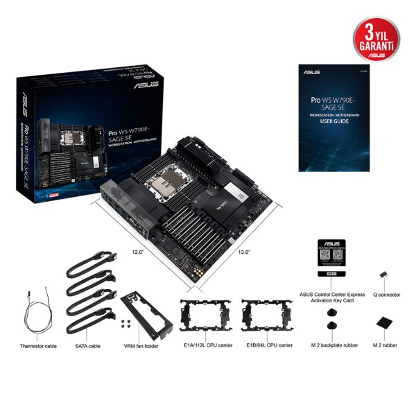 Asus Pro Ws W790e Sage Se 6800mhz Oc Ddr5 Soket Lga4677 M 2 Vga Anakart 14