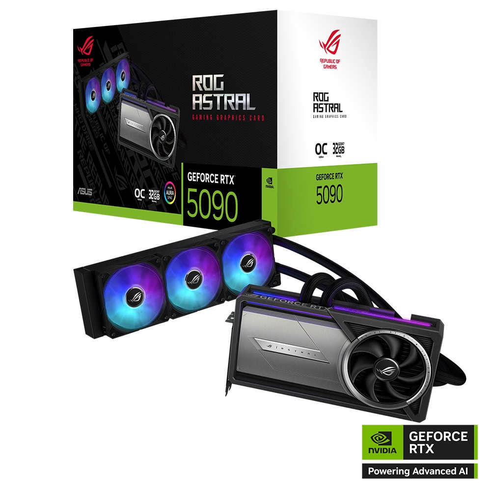 Asus Rog Astral Lc Geforce Rtx 5090 Oc 32gb Gddr7 512 Bit Dlss 4 Sivi Sogutuculu Ekran Karti 1