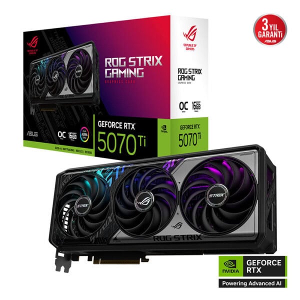 Asus Rog Strix Geforce Rtx 5070 Ti Oc 16gb Gddr7 256 Bit Dlss 4 Ekran Karti 2
