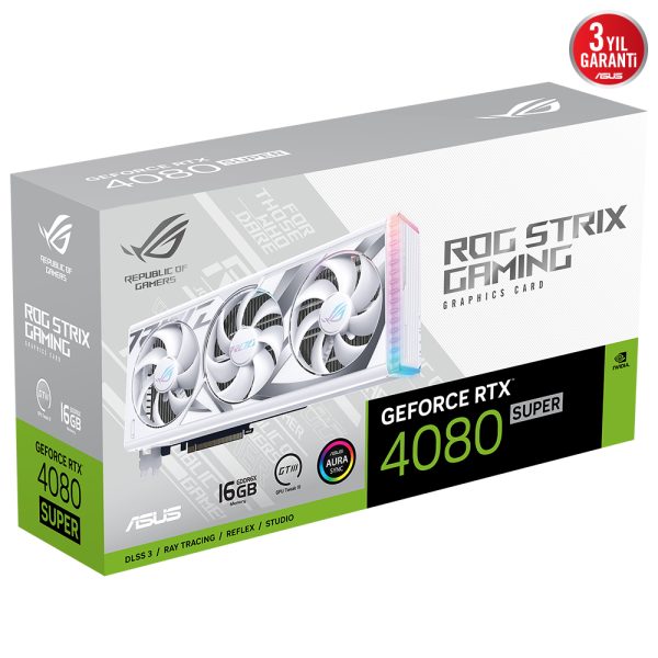 Asus Rog Strix Geforce Rtx4080s 16gb Gddr6x 256 Bit Beyaz Dlss 3 Ekran Karti Star Wars Outlaws Hediyeli Y12