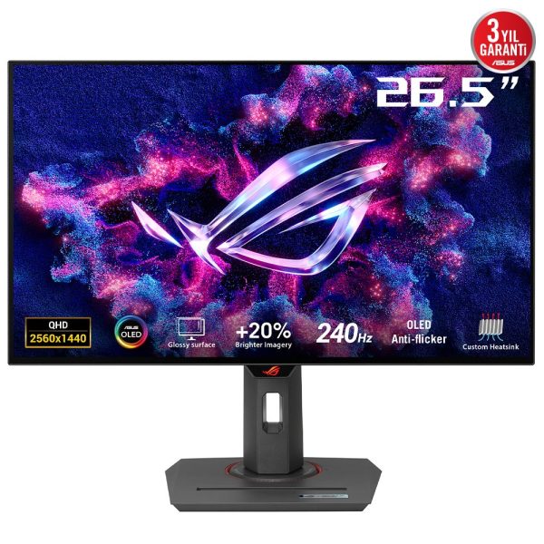 Asus Rog Strix Xg27aqdmg 26 5 Inc 240hz 0 03ms 2k Qhd G Sync Oled Pivot Gaming Monitor F2