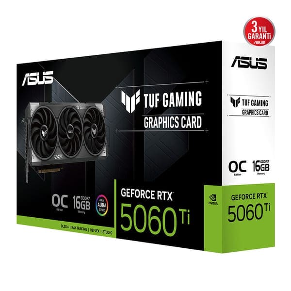 Asus Tuf Gaming Geforce Rtx 5060 Ti Oc 16gb Gddr7 128 Bit Dlss 4 Ekran Karti 13