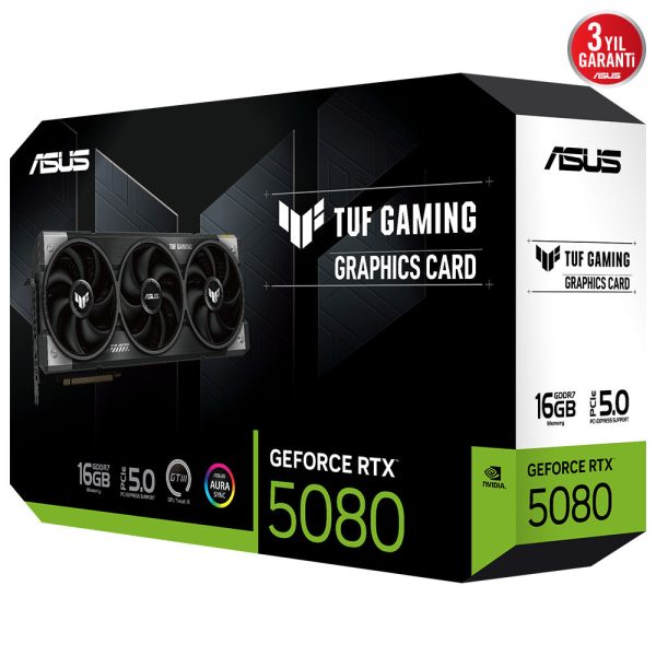 Asus Tuf Gaming Geforce Rtx 5080 16gb Gddr7 256 Bit Dlss 4 Ekran Karti 10