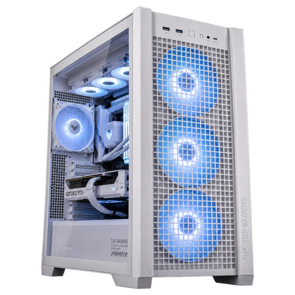 Asus Tuf Gaming Gt302 Tg Argb Temperli Cam Usb 3 2 Beyaz Mid Tower E Atx Gaming Kasa T2