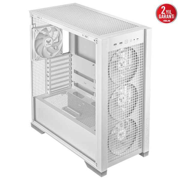 Asus Tuf Gaming Gt302 Tg Argb Temperli Cam Usb 3 2 Beyaz Mid Tower E Atx Gaming Kasa Yy5