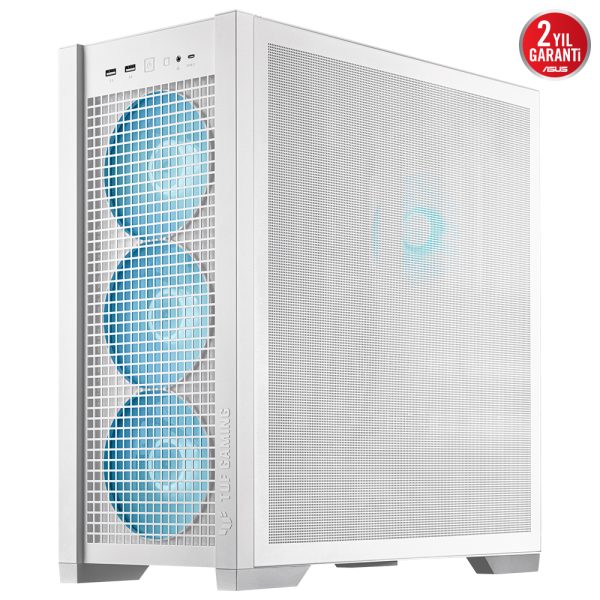Asus Tuf Gaming Gt302 Tg Argb Temperli Cam Usb 3 2 Beyaz Mid Tower E Atx Gaming Kasa Yy8