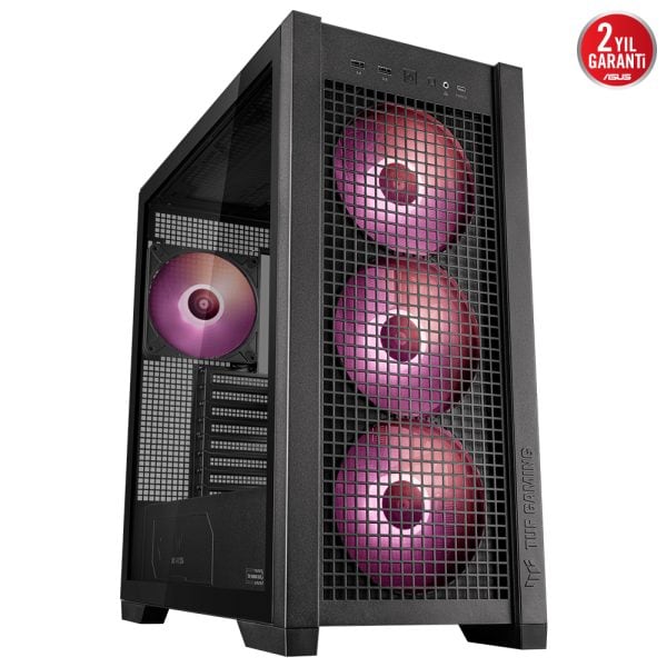 Asus Tuf Gaming Gt302 Tg Argb Temperli Cam Usb 3 2 Siyah Mid Tower E Atx Gaming Kasa Yy2