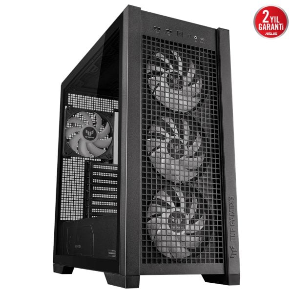 Asus Tuf Gaming Gt302 Tg Argb Temperli Cam Usb 3 2 Siyah Mid Tower E Atx Gaming Kasa Yy3