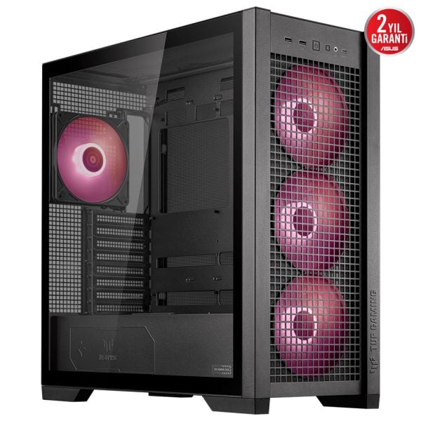 Asus Tuf Gaming Gt302 Tg Argb Temperli Cam Usb 3 2 Siyah Mid Tower E Atx Gaming Kasa Yy4