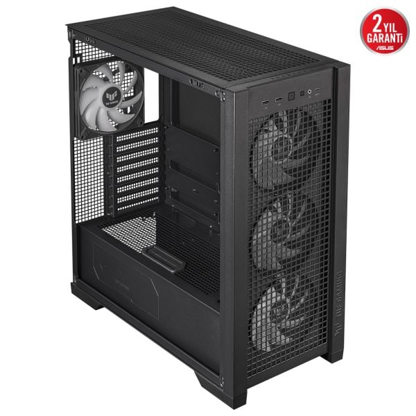 Asus Tuf Gaming Gt302 Tg Argb Temperli Cam Usb 3 2 Siyah Mid Tower E Atx Gaming Kasa Yy6