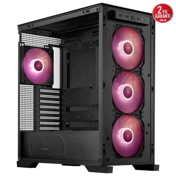 Asus Tuf Gaming Gt302 Tg Argb Temperli Cam Usb 3 2 Siyah Mid Tower E Atx Gaming Kasa Yy7