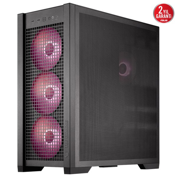 Asus Tuf Gaming Gt302 Tg Argb Temperli Cam Usb 3 2 Siyah Mid Tower E Atx Gaming Kasa Yy8