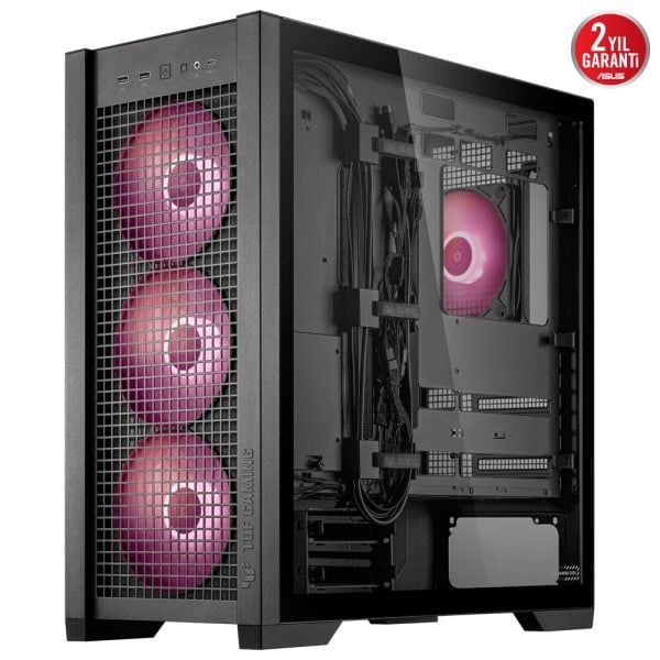 Asus Tuf Gaming Gt302 Tg Argb Temperli Cam Usb 3 2 Siyah Mid Tower E Atx Gaming Kasa Yy9