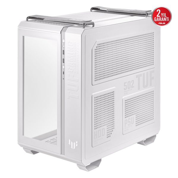 Asus Tuf Gaming Gt502 Plus Panaromik Temperli Cam Usb 3 2 Atx Beyaz Gaming Kasa Y4