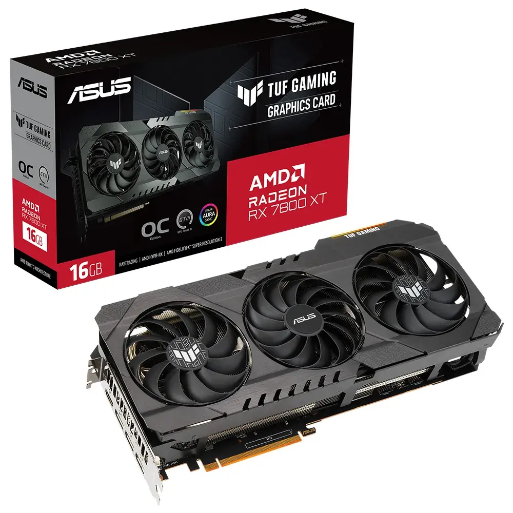 Asus Tuf Rx 7800 Xt O16g Og Gaming 16gb Gddr6 256 Bit Ekran Karti 1