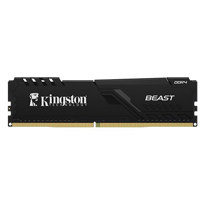 Kingston Beast Black 16GB (2x8GB) 3200MHz CL16 Intel XMP 2.0 DDR4 Ram (KF432C16BBK2/16TR) yh2