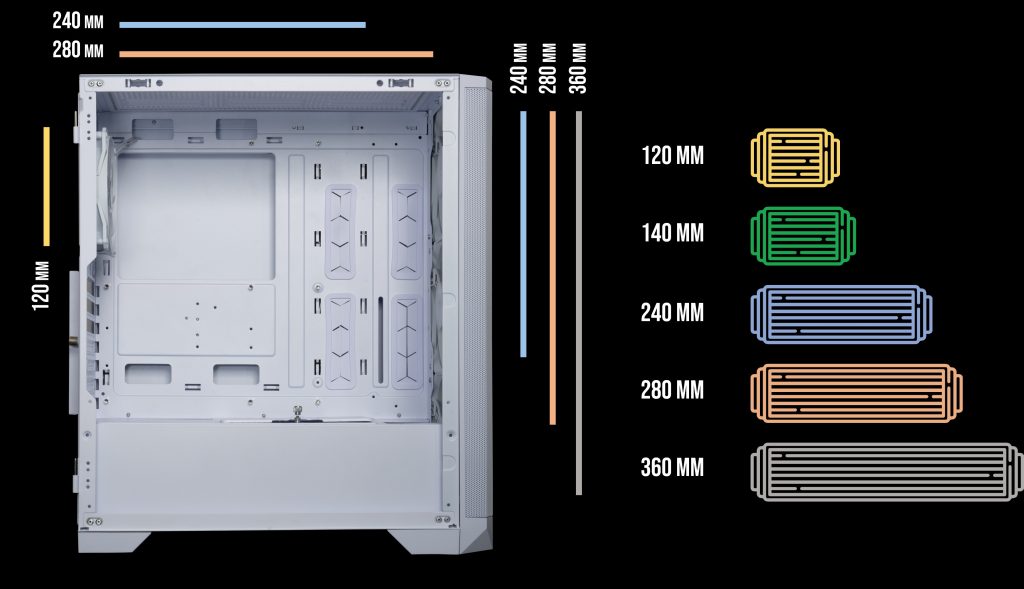 Bitfenix Nova Mesh Se Tg Argb Kasa H8