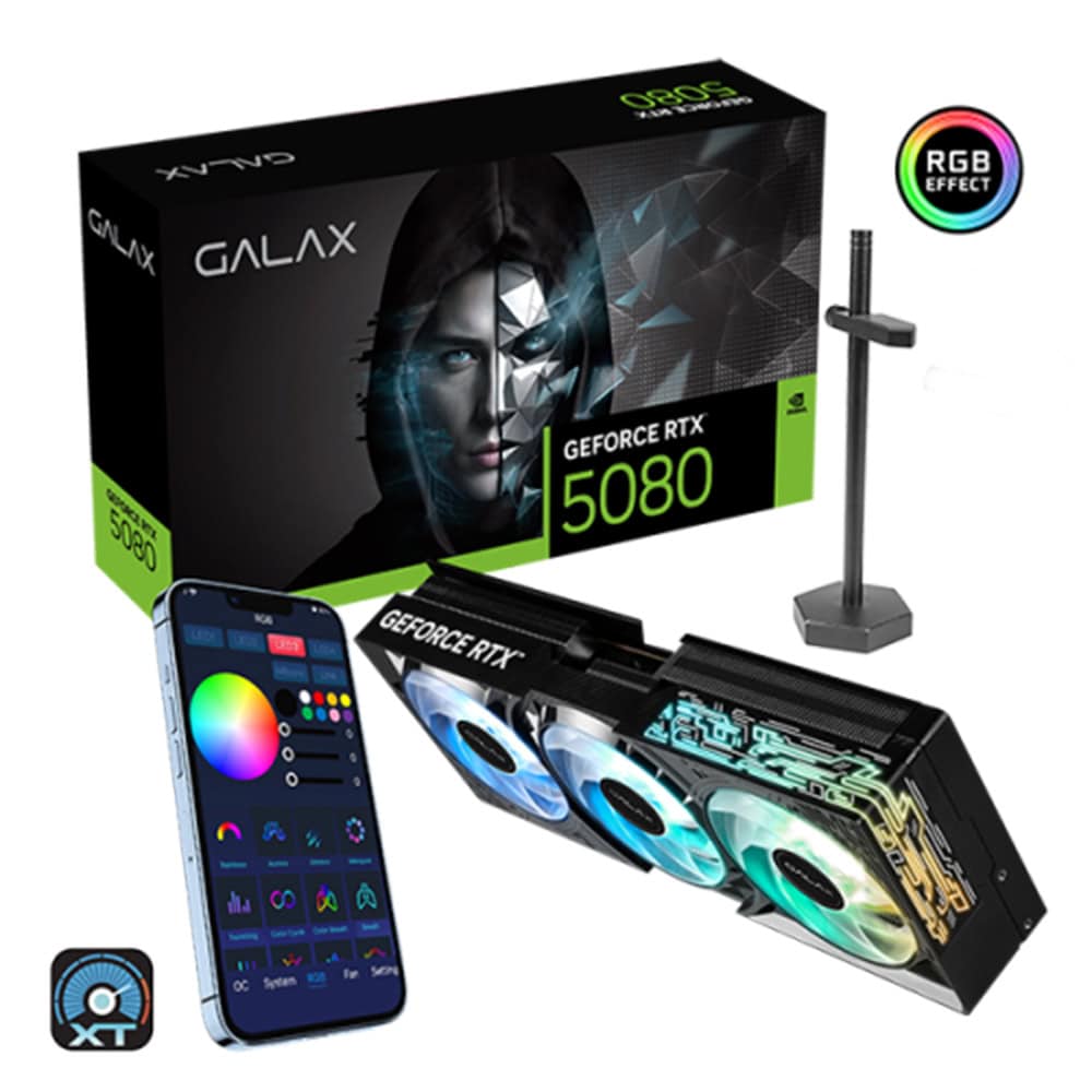 Galax Geforce Rtx 5080 1 Click Oc 16gb Gddr7 256 Bit Ekran Karti 58nzn6mdbboc 2 Yil Birebir Degisim Garantili 1