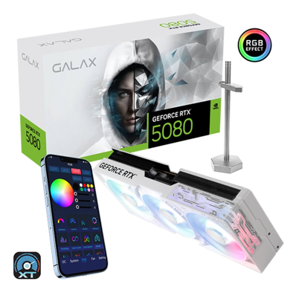 Galax Geforce Rtx 5080 1 Click Oc White 16gb Gddr7 256 Bit Ekran Karti 58nzn6mdbcwh 2 Yil Birebir Degisim Garantili 1
