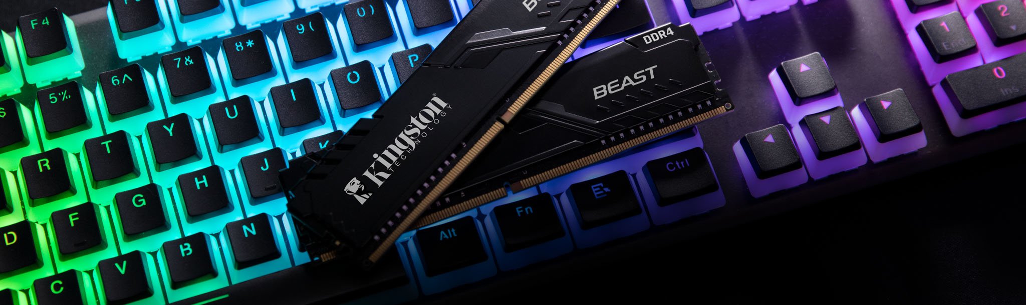 Kingston Beast Black 16GB (2x8GB) 3200MHz CL16 Intel XMP 2.0 DDR4 Ram (KF432C16BBK2/16TR) yh7