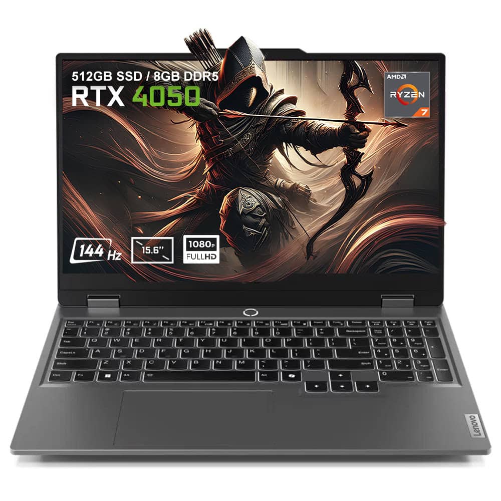 Lenovo Loq 15arp9 83jc006atr Amd Ryzen 7 7435hs 8gb Ddr5 512gb Ssd Rtx4050 6gb 15 6 Inc 144hz Full Hd Freedos Gaming Laptop Yy1
