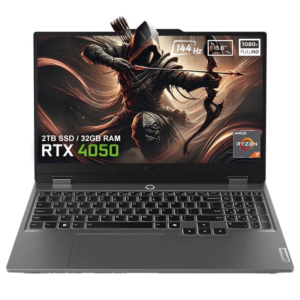 Lenovo Loq 15arp9 83jc006atrv5 Amd Ryzen 7 7435hs 32gb Ddr5 2tb Ssd Rtx4050 6gb 15 6 Inc 144hz Full Hd Freedos Gaming Laptop Yh1