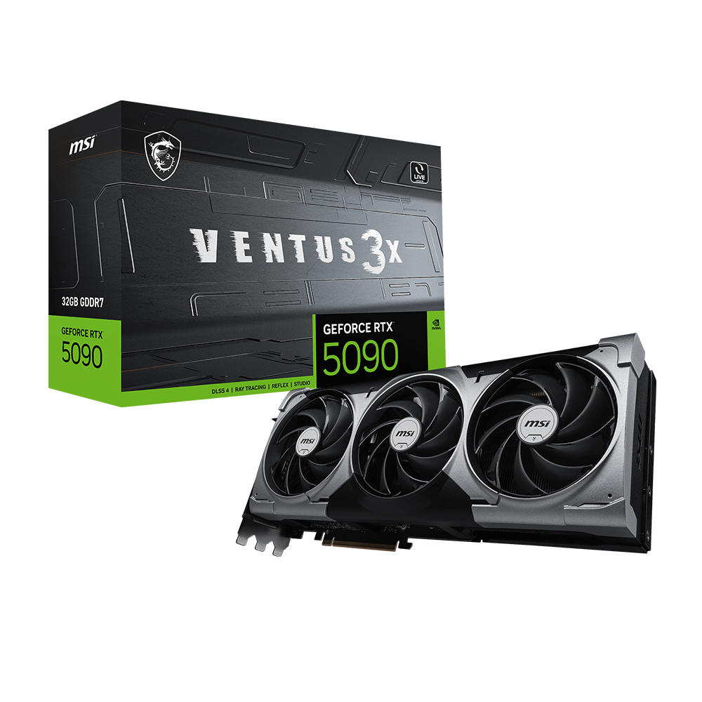 Msi Geforce Rtx 5090 32g Ventus 3x 32gb Gddr7 512 Bit Dlss 4 Ekran Karti 1