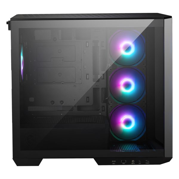 Msi Mag Pano M100r Pz Argb Panoramik Temperli Cam Usb 3 2 Matx Siyah Gaming Kasa 3