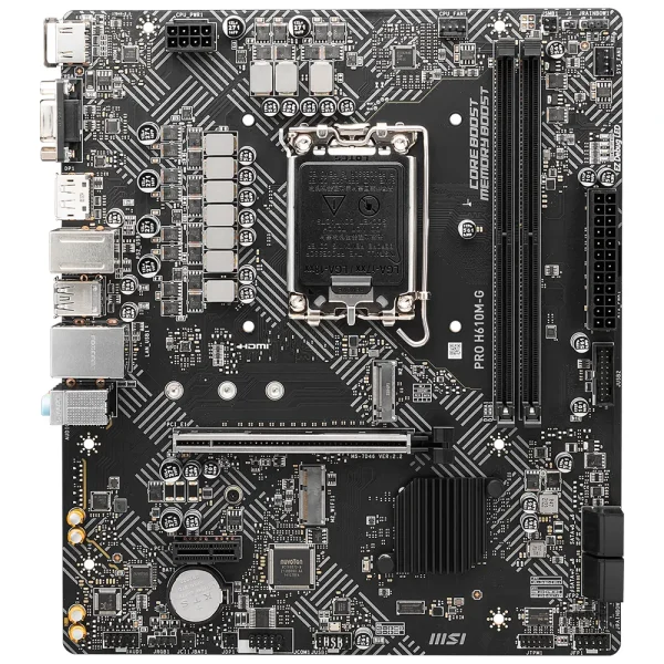 Msi Pro H610m G 5600mhzoc Ddr5 Soket Lga1700 M 2 Hdmi Vga Dp Matx Anakart 2