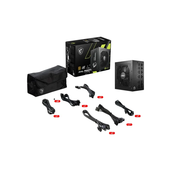 Msi Psu Mag A650gl 650w 80 Gold 120mm Fanli Guc Kaynagi 5