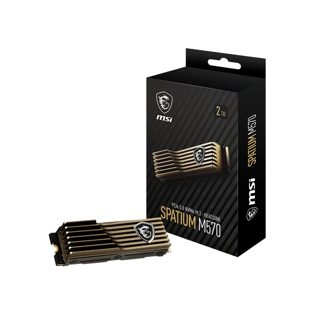 Msi Spatium M570 2tb Nvme Pcie Gen5 X 4 Sogutuculu Okuma 10000mb Yazma 10000mb M 2 Ssd 1