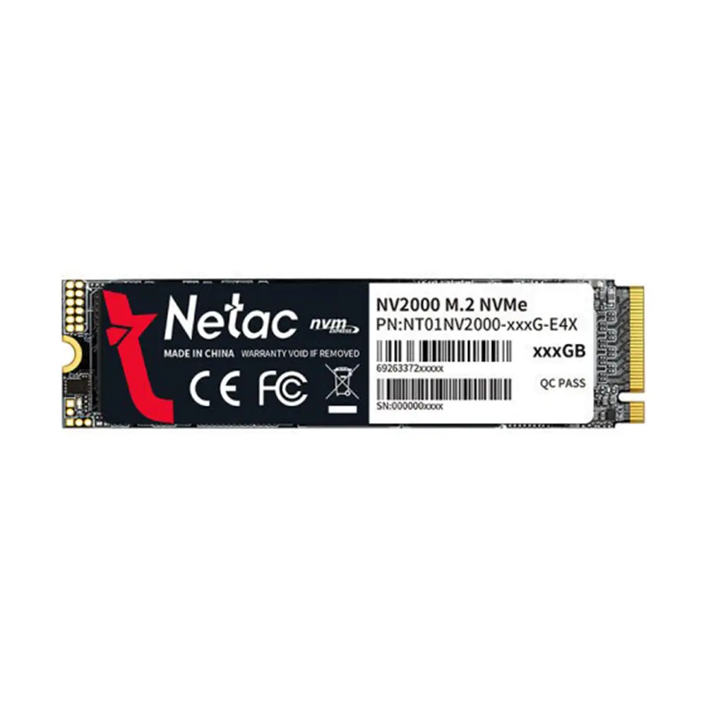 Netac Nv2000 256gb Nvme Pcie Gen3 X4 Okuma 2500mb Yazma 1000mb M 2 Ssd Nt01nv2000 256 E4x 1