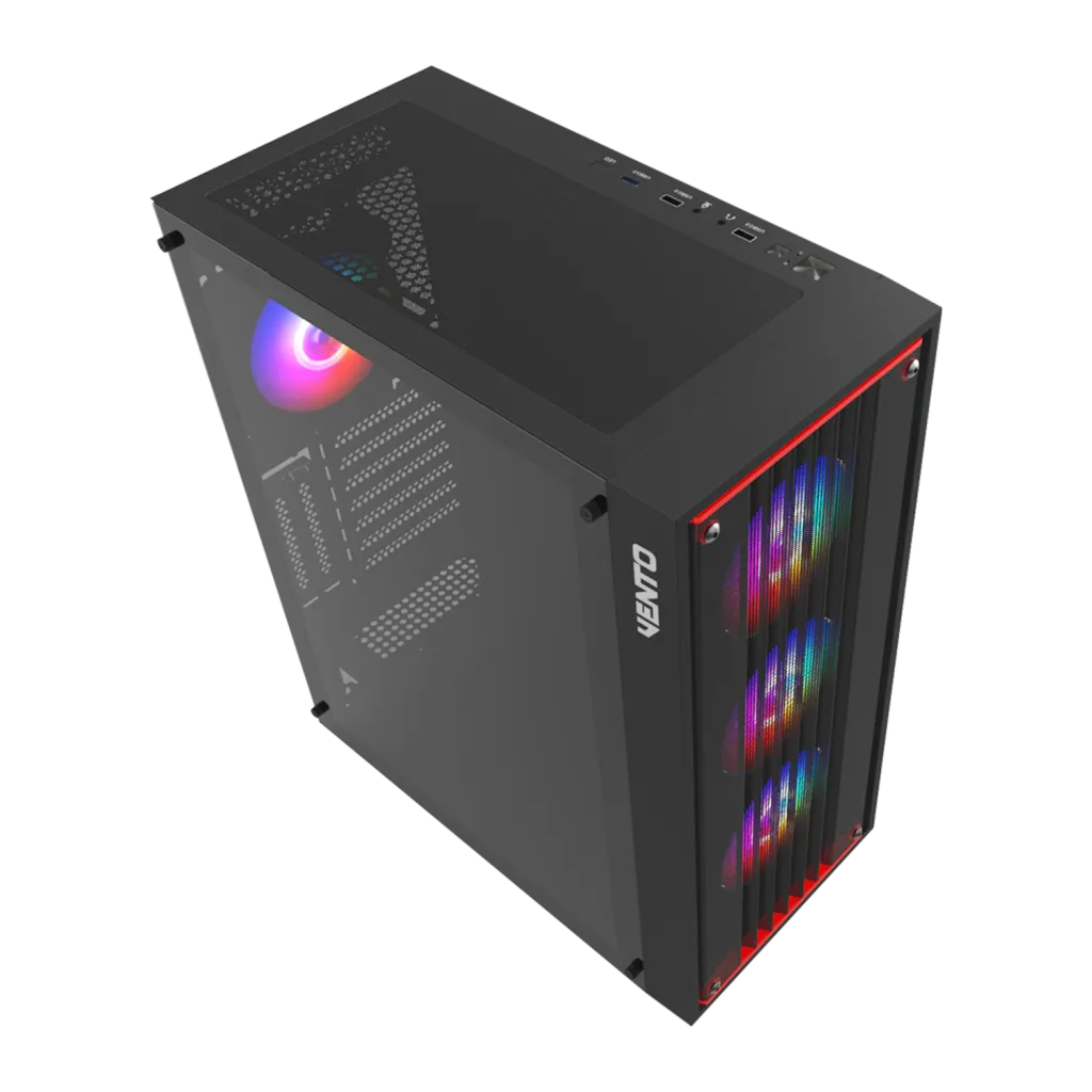 Vento Vg22a Rgb Temperli Cam Usb 3 0 Mesh Siyah Atx Hyper Pro H3 650 80 Bronze Gaming Kasa Yh3