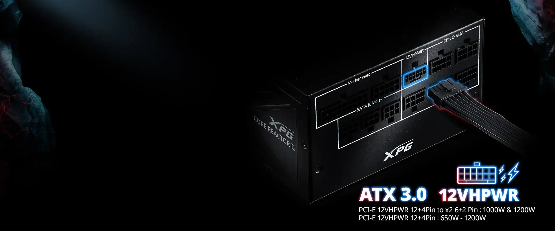 Xpg Core Reactor Ii 1000w 80 Gold Full Moduler 120mm Fanli Guc Kaynagi Corereactorii1000g Bkceu H2