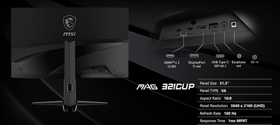 MSI MAG 321CUP Monitör h16