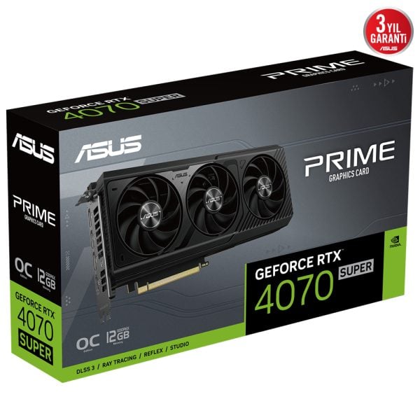 Asus Prime Geforce Rtx 4070 Super Oc 12gb Gddr6x 192 Bit Dlss 3 Ekran Karti Y13