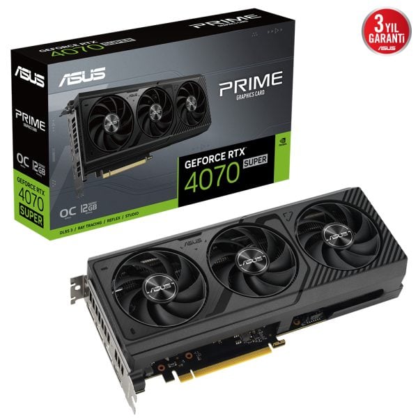 Asus Prime Geforce Rtx 4070 Super Oc 12gb Gddr6x 192 Bit Dlss 3 Ekran Karti Y2