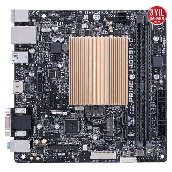 Asus Prime J4005i C Ddr4 M 2 Hdmi Vga Mini Itx Anakart 2