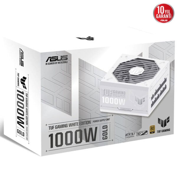 Asus Tuf Gaming 1000g 1000w 80+ Gold Full Modüler Fanlı Beyaz Güç Kaynağı 15