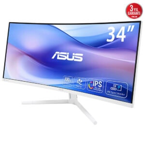 Asus Vu34wcip W 34 Inc 100hz 1ms Wqhd Adaptive Sync Va Kavisli Beyaz Monitor 2