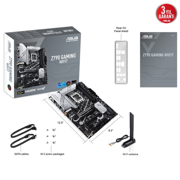 Asus Z790 Gaming Wifi7 7200mhzoc Ddr5 Soket Lga1700 M 2 Hdmi Atx Anakart Yy9