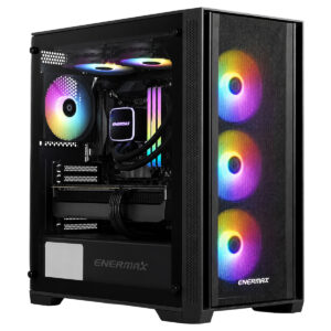 Enermax Starryfort Sf21 Rainbow Temperli Cam Mesh Usb 3 2 Matx Siyah Cyberbron Ii 600w 80 Bronze Gaming Kasa Eca Sf21 Bb Argb Ecs600b E2