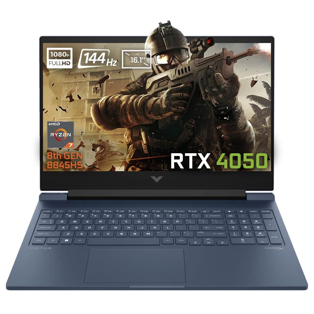 Hp Victus 16 S1023nt 9z795ea Amd Ryzen 7 8845hs 16gb Ddr5 1tb Ssd Rtx4050 6gb 16 1 Inc 144hz Full Hd Freedos Gaming Laptop Y1