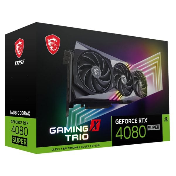 Msi Geforce Rtx 4080 Super Gaming X Trio 16gb Gddr6x 256 Bit Dlss 3 Ekran Karti 10