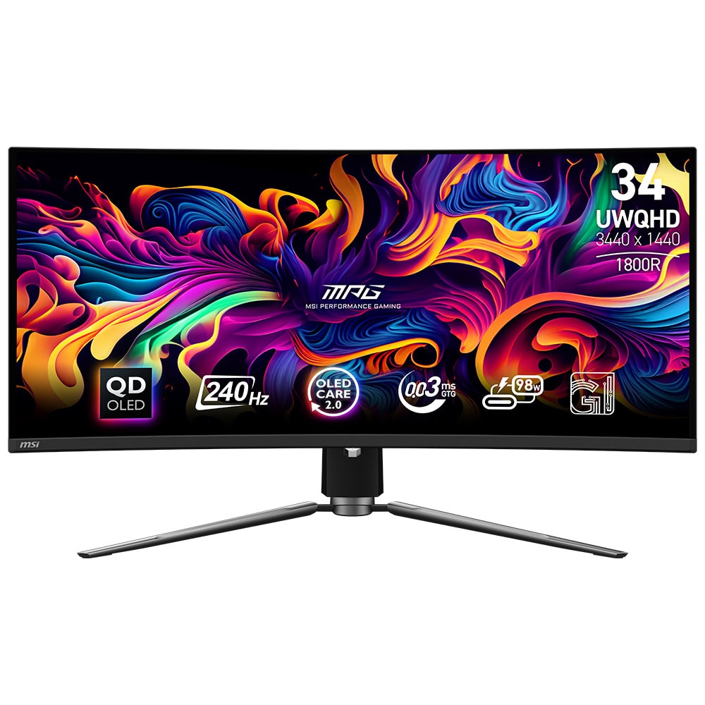 Msi Mpg 341cqpx Qd Oled 34 Inc 240hz 0 03ms Uwqhd Adaptive Sync Kavisli Gaming Monitor Y1